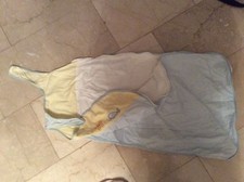 Babyschlafsack blau/gelb (Fa