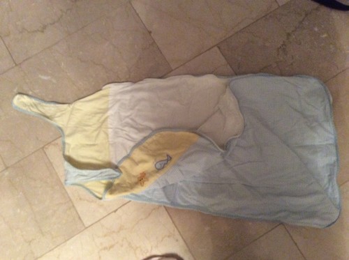 Babyschlafsack blau gelb fa - babyschlafsack, (fa