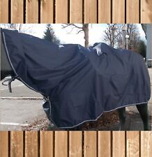 Turnier-Regendecke mit Halsteil, wasserdichte Eskadron Turnier Regendecke, navy