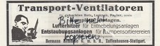ZUFFENHAUSEN-STUTTGART, Werbung 1926, Hermann Remmele GmbH Transport-Ventilatore