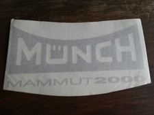 grosser  AUFKLEBER MÜNCH