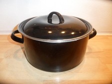 Kochtopf Topf Schwarz Emaille
