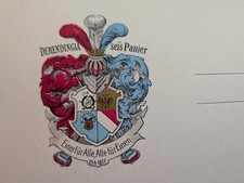 Studentika Couleurkarte Burschenschaft DERENDINGIA