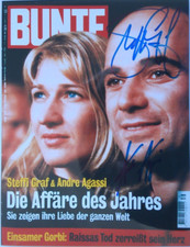 Steffi Graf & Andre Agassi  orig. Autogramm 20x24