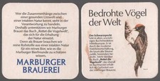 Bierdeckel Marburger Brauerei †2003  35037 MARBURG Serie Bedrohte Vögel *BD135i