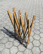 altes gebrauchtes Feldbett British Holz & Metall Untergestell