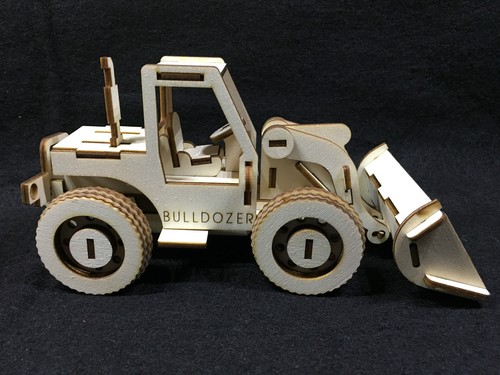 Bulldozer laser cut holz - cut,