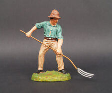 ELASTOLIN PFEIFFER Bauer mit Heugabel Masse um 1920