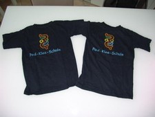 ¯_¯_¯ 2x Paul Klee Schule - T-Shirt - blau - Gr. 9/11 134-146 ¯_¯_¯