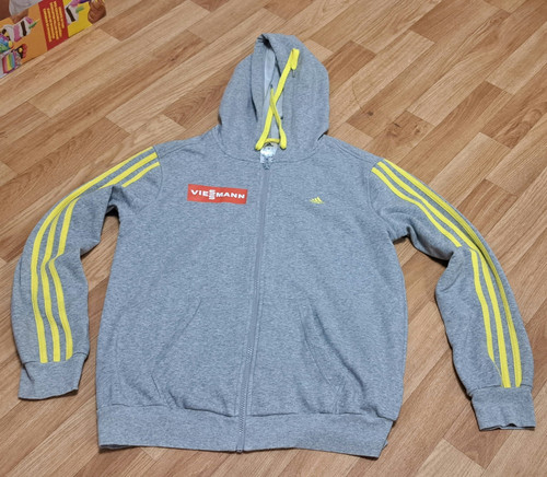 Adidas zip hoodie grau - , m