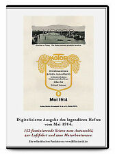 CD Excelsior-Pneumatik Arf-Holzspeichenrad Nitralampen Bef-Wagen MOTOR Mai 1914