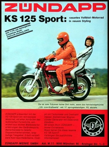 Zündapp 125 sport - 125, werbung