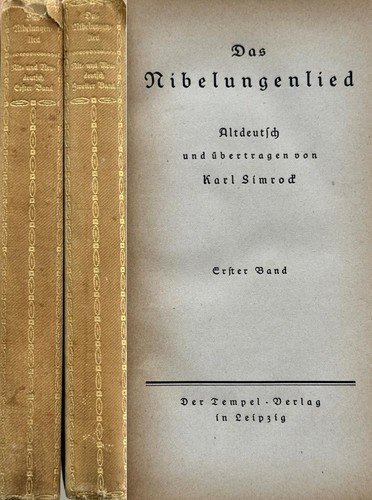 Buch das nibelungenlied - buch,