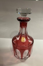 Nachtmann Antika Bleikristall Karaffe  goldrubin ( helles rot ) ca 25cm