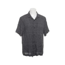 H&M Man, Kurzarmhemd, Größe: L, Schwarz, Viskose, Gepunktet, Herren -Yab