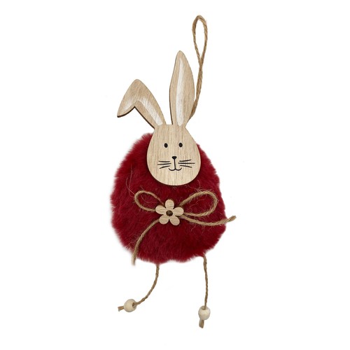 Osterhase plüsch rot zum - osterhase,
