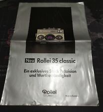 Folleto Rollei 35 Classic