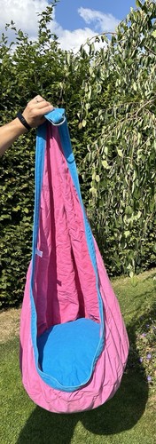 Hängesessel pink blau wie neu - hängesessel,