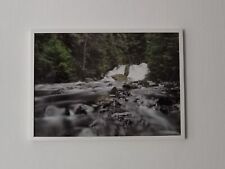 Bilderrahmen weiß, Foto. Bilderdruck Wasserfall im Harz 