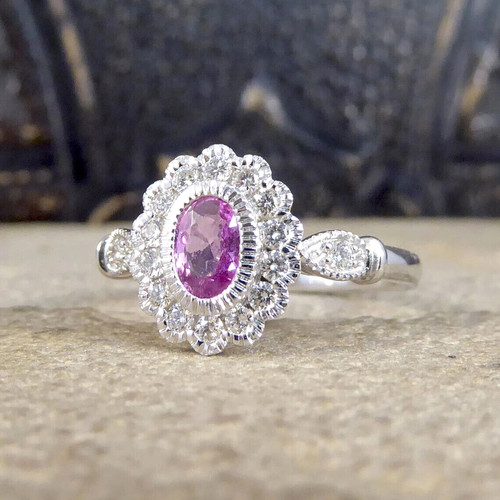 Vintage oval rosa diamant - 2,