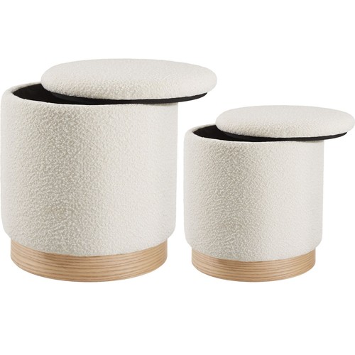 Sitzhocker 2er set mit - sitzhocker,