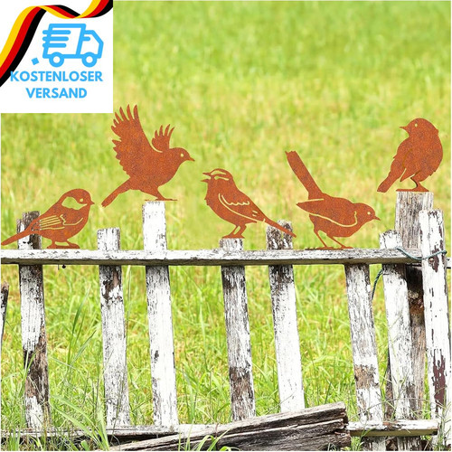 Rost vogel gartendeko für - gartendeko,
