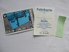 Unbenutzte Eintrittskarte für