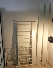 Bett Ikea Leirvik 140x200cm weiß + Lattenrost Lüroy + Matratze Schaumstoff