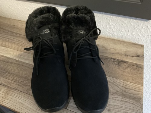 Skechers damenstiefel schwarz - skechers,