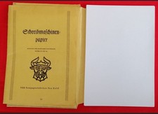 DDR Schreibmaschinenpapier * Mappe mit Schreibpapier VEB Papierfabrik Neu Kaliß