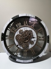 DORBOKER Wanduhr mit original beweglichen Zahnrädern, große industriell DEFEKT!!