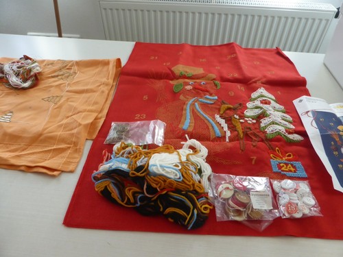 Stickdecke und