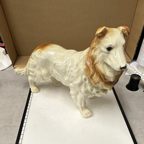 Sitzendorfer porzellan hund - porzellan,