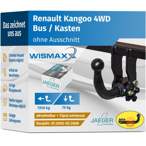 Anhängerkupplung abnehmbar - anhÄngerkupplung,