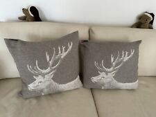 Deko Kissenbezüge 50 X 50 mit Hirschaufdruck inkl. Füllung von David Fussenegger