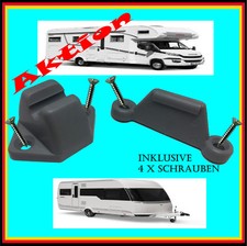 OCS Türfeststeller Set 2 tlg. grau + 4x Schr. A2 Türhalter Wohnwagen Dethleffs
