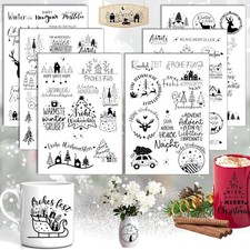 Elegante Weihnachtsmotive Rub