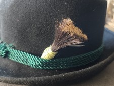 Gamsbart IMITAT Schwarz 8cm Trachtenhut Hutanstecker Hut Schmuck Jagd Trachten 