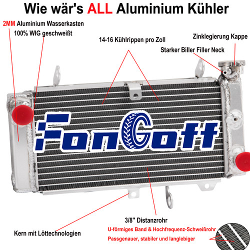 Aluminum kühler wasserkühler - kühler,