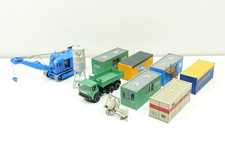 Roco H0 Röwa Kibri Baustellen Konvolut LKW Bagger Container Wiking  1:87 BASTLER