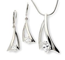 Echtes 925 Silber SCHMUCKSET