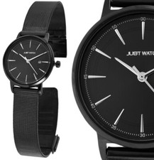 Damen Frauen Uhr 32mm Schwarz