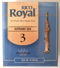 Rico Royal Blätter für Sopran-Saxophon, Stärke 3; Packung mit 10 Stück