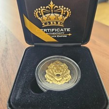 1oz Silber brüllender Löwe Münze "Black Empire Edition" 2022 im Etui - limitiert