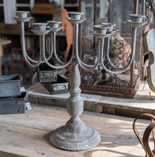 KERZENHALTER FÜR 7 KERZEN 47cm HOCH METALL STANDKERZENHALTER WINDLICHT NEU