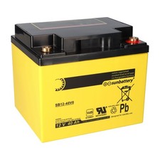 SUN Battery SB12-40V0 AGM Akku 12V 40Ah Blei-Akku mit VDS baugl. 38Ah 45Ah 50Ah