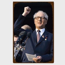 Blechschild Erich Honecker DDR