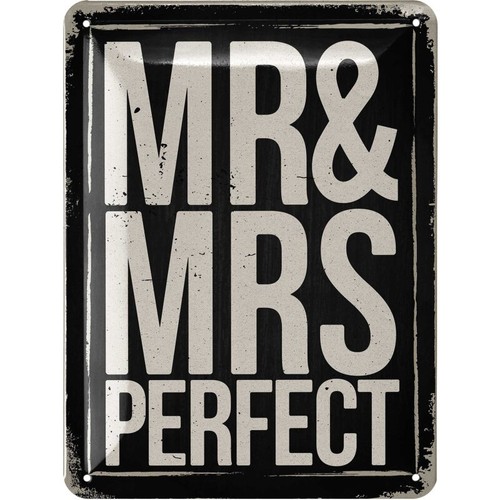 Lanolu blechschild mrs - mr, &