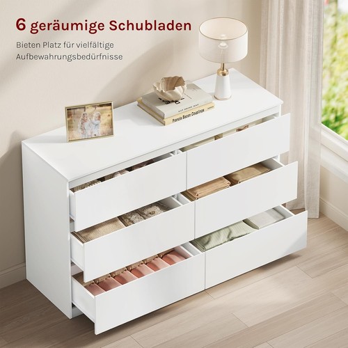 Woltu kommode weiß - mit, 6