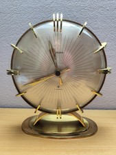 EUROPA Tischuhr Kaminuhr im Art-Deco Stil Messing  Hermle Quarz 2114 m